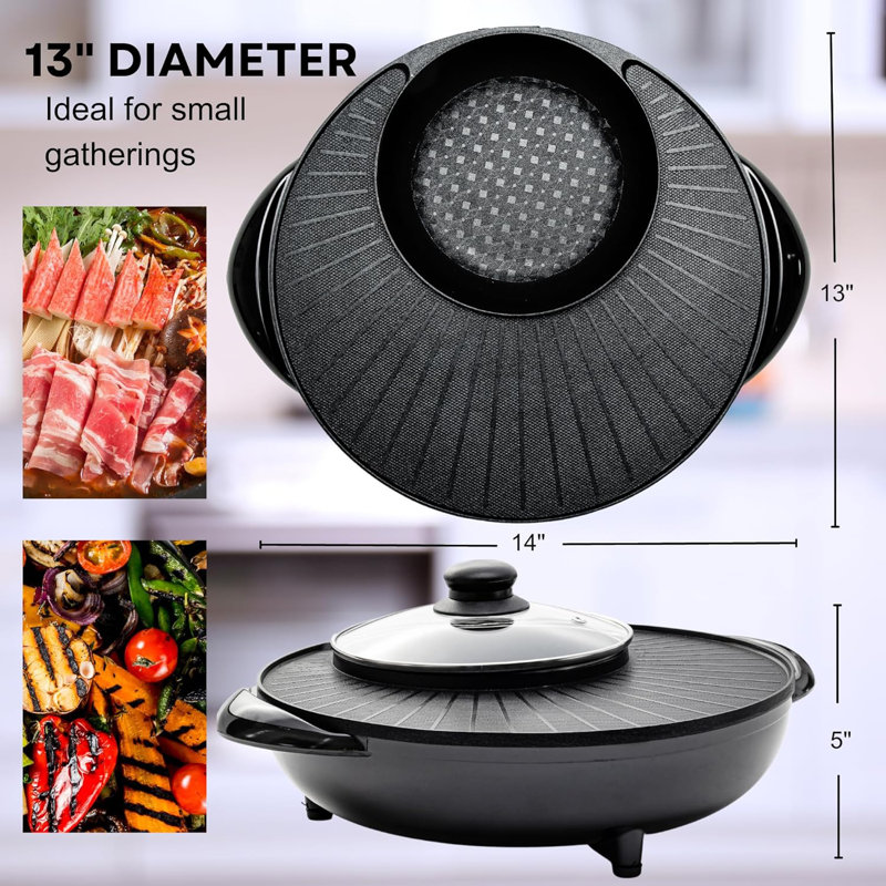 OVENTE 2in1 Hot Pot and Grill Combo Wayfair